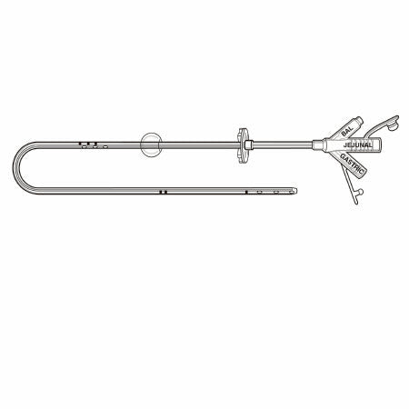 Avanos Medical Sales LLC MIC Transgastric-Jejunal Feeding Tube 18 Fr. 30 cm Silicone Sterile - 0250-18-30