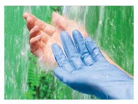 Cardinal Esteem Synthetic with Neu-Thera Exam Glove Small NonSterile Vinyl Standard Cuff Length Smooth Blue Not Chemo Approved - S88RX02