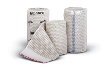 Medline - Compression Bandage 4 Inch X 10 Yard Standard Compression Hook and Loop Closure Tan NonSterile - MDS087104LF