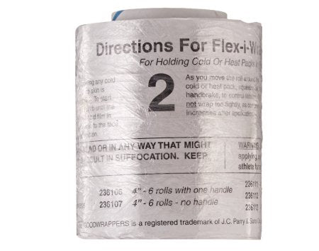 Flex-I-Wrap - Plastic Film Wrap 4 Inch X 650 Foot Standard Compression Self-adherent Closure Clear NonSterile - 081243187