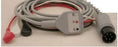 Welch Allyn Patient Cable 10 Foot, One Piece Shielded, 3 Lead, With Snap Connector Lead Wire - 008-0315-00