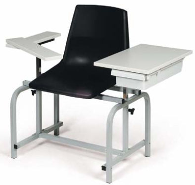 Hausmann Industries Blood Drawing Chair with Drawer Black - 2196