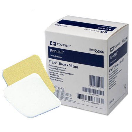 Kendall - Foam Dressing 4 X 4 Inch Square Adhesive with Border Sterile - 55544B