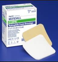 Kendall - Foam Dressing 6 X 6 Inch Square Adhesive with Border Sterile - 55566B