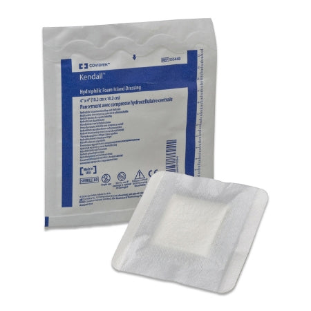 Cardinal Kendall Foam Plus Foam Dressing 8 X 8 Inch Square Non-Adhesive without Border Sterile - 55588P