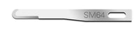 Cincinnati Surgical Swann-Morton Mini Surgical Blade Stainless Steel Size 64 Sterile Disposable - 01SM64