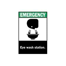 Fisher Scientific First Aid Sign Emergency Eye Wash Station With Pictogram - 19038165