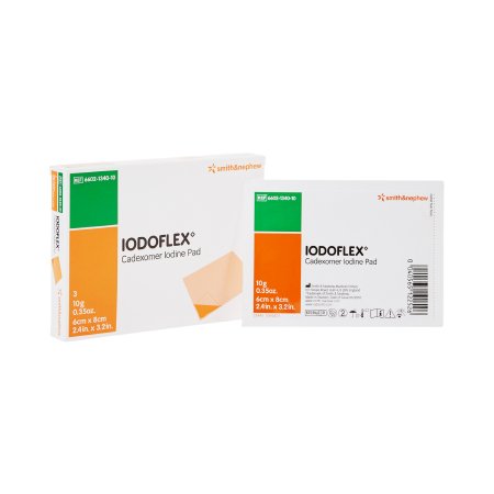 Iodoflex Pad - Impregnated Dressing 2-1/8 X 3 Inch Gauze Cadexomer Iodine Sterile - 6602134010