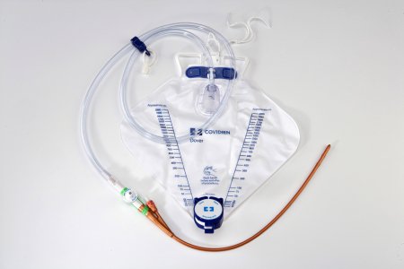 Dover IC - Indwelling Catheter Tray Foley 16 Fr. 5 cc Balloon Silver Coated Silicone - 6146ICLL