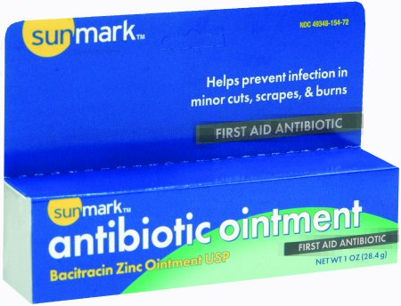 McKesson sunmark First Aid Antibiotic 1 oz. Ointment Tube - 49348015472
