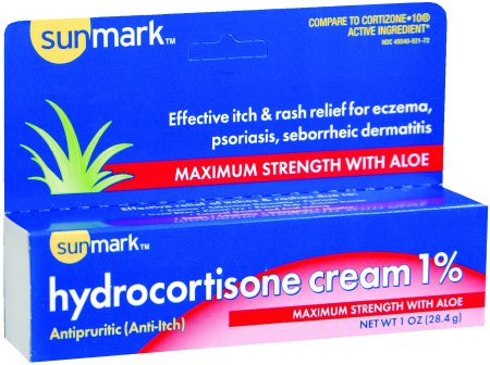 McKesson sunmark Itch Relief 1% Strength Cream 1 oz. Tube - 49348052172