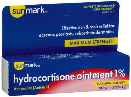 McKesson sunmark Itch Relief 1% Strength Ointment 1 oz. Tube - 49348052272