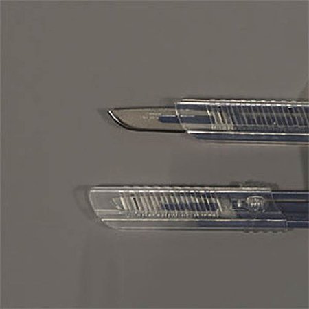 SklarSafe - Safety Scalpel No. 10 Stainless Steel / Plastic Flat Ribbed Handle Sterile Disposable - 06-3094