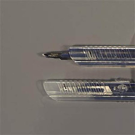 SklarSafe - Safety Scalpel No. 15 Stainless Steel / Plastic Flat Ribbed Handle Sterile Disposable - 06-3096