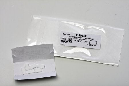 Deknatel - Pledget Large, Soft, 1/16 X 3/16 X 3/8 Inch, Sterile - L-705
