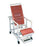 HealthLine - Reclining Commode / Shower Chair Healthline Fixed Arm PVC Frame Mesh Back 24 Inch Seat Width - 77267/MAUVE/NA