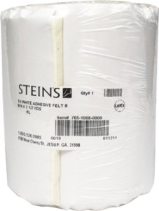 Mabis - Adhesive Felt 1/4 X 6 Inch X 3-1/2 Yard, White - 765-1008-0000