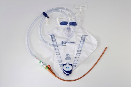 Dover IC - Indwelling Catheter Tray 2-Way Foley 14 Fr. 5 cc Balloon Silver Coated Silicone - 6144ICLL-