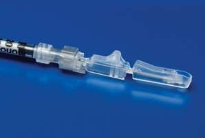 Monoject Magellan - Syringe with Hypodermic Needle 1 mL 23 Gauge 1 Inch Regular Wall Sliding Safety Needle - 8881811310