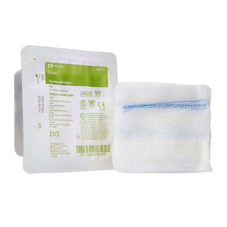 Visitec - USP Type VII X-Ray Detectable Gauze Sponge Gauze 16-Ply 4 X 4 Inch Square Sterile - 7317--