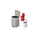 Brewer Company Can Trash Ss/Enml Fnsh 8Gal Step-On Pedal Overlapping Lid White Square Each - 35266
