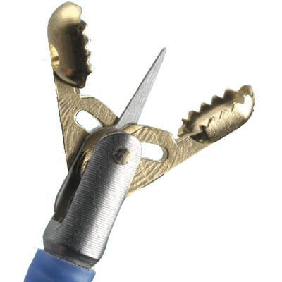 Conmed Precisor EXL Biopsy Forceps 230 cm Floor Grade Coated Stainless Steel Sterile Three Ring Handle Straight 2.3 mm Alligator Cup w/Needle - 386