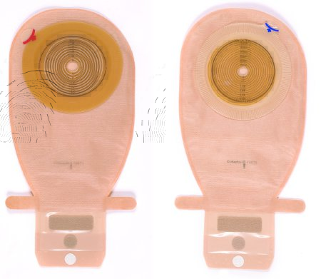 Coloplast Assura EasiClose Ostomy Pouch One-Piece System 11 Inch Length 10-70 mm Stoma Drainable Flat, Trim To Fit - 15871