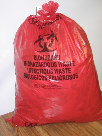McKesson McKesson Infectious Waste Bag 30 gal. Red Polyethylene 30 X 36 Inch - 03-F145