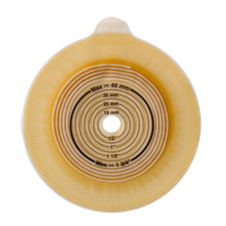 Assura Xpro - Ostomy Barrier Precut, Extended Wear Silicone Based Adhesive 50 mm Flange Red Code System Synthetic Resin 1-1/4 Inch Opening - 14236