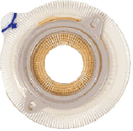 Assura Xpro - Ostomy Barrier Trim to Fit, Extended Wear Silicone Based Adhesive 40 mm Flange Green Code System Synthetic Resin 3/4 to 7/8 Inch Opening - 14243