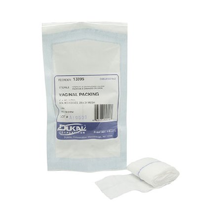 Dukal - Vaginal Packing Cotton Non-impregnated 2 X 36 Inch 1 Count Sterile - 1339S