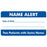 Tabbies - Pre-Printed Label Advisory Label Blue / White Name Alert / Date of Birth _______/ Two Patients With The Same Name Black Alert Label 1-3/4 X 3-1/4 Inch - MAP5150