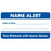 Tabbies Pre-Printed Label Advisory Label Name Alert / Date of Birth _______/ Two Patients With The Same Name Blue / White 1-3/4 X 3-1/4 Inch - AP5150