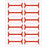 Tabbies - Blank Label Tape Multipurpose Label Orange 3/4 X 3-1/2 Inch - 49404