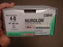 J & J Healthcare Systems Nurolon Suture with Needle Nonabsorbable Coated Black Suture Braided Nylon Size 1 18 Inch Suture 1-Needle 48 mm Length 1/2 Circle Taper Point Needle - C550D