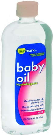 McKesson sunmark Baby Oil 20 oz. Bottle Scented Oil - 10939018011