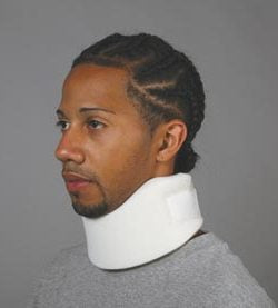 Alimed Ezy Wrap Cervical Collar EZY Wrap Medium Density One Size Fits Most One Piece 3 Inch Height Up to 22-1/2 Inch Circumference - 510631