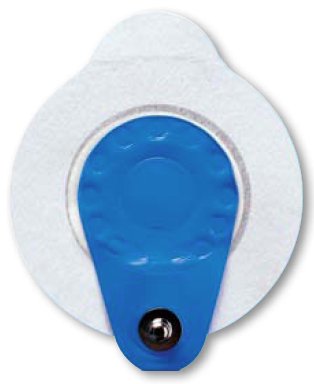Ambu Blue Sensor VLC - ECG Snap Electrode Monitoring Non-Radiolucent Foam Backing 25 per Pack - L-00-S/25