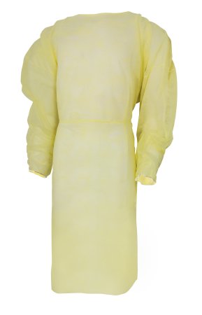 McKesson McKesson Protective Procedure Gown One Size Fits Most Unisex NonSterile Yellow - 38031100