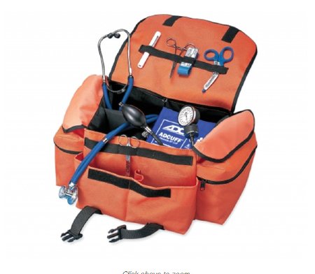 ADC - Trauma Bag Orange Nylon 17-1/2 X 10-3/4 X 7 Inch - 1025OR
