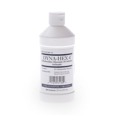 Dyna-Hex 4 - Surgical Scrub Solution 16 oz. Bottle 4% Strength CHG (Chlorhexidine Gluconate) NonSterile - 1061DYN16MED
