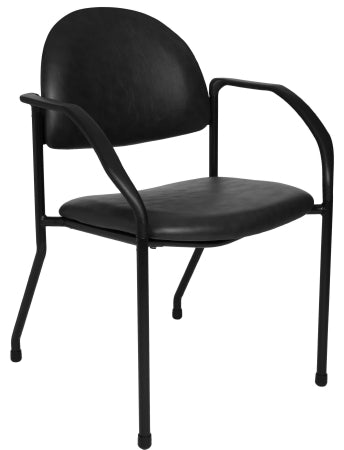 McKesson McKesson Side Chair Azure Blue Fixed Armrests Poly-Foam Upholstery - 81-1200-07