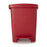 McKesson - Trash Can 32 Quart Rectangular Red Plastic Step On - 81-25270