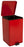 McKesson McKesson Trash Can with Plastic Liner 32 Quart Square Red Steel Step On - 81-35267
