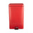 McKesson - Trash Can with Plastic Liner 32 Quart Square Red Steel Step On - 81-35267