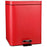McKesson - Trash Can with Plastic Liner 20 Quart Square Red Steel Step On - 81-35270