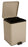 McKesson - Trash Can with Plastic Liner 20 Quart Square Beige Steel Step On - 81-35271