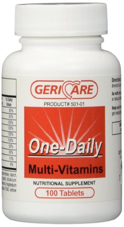 McKesson Geri-Care Multivitamin Supplement Tablet 100 per Bottle - 501-01-GCP