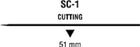 Monosof~Dermalon Suture with Needle Nonabsorbable Uncoated Black Suture Monofilament Nylon Size 2-0 36 Inch Suture 1-Needle 51 mm Length Straight Conventional Cutting Needle