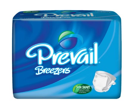 First Quality Prevail Breezers Adult Incontinent Brief Tab Closure Large Disposable Heavy Absorbency - PVB-013/2